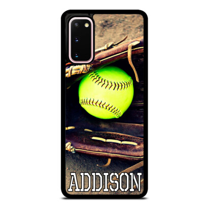 Softball Personalized Case Name Number Cover For Samsung Galaxy S23 Ultra S22+