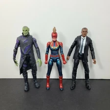 Captain Marvel Nick Fury and Talos Legends 6 Action Figure Toy Series Hasbro Lot
