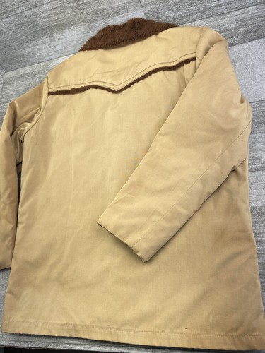 VTG Cal Craft California Fur Lined Western Ranch Winter Jacket Large/XL Farm 70s - Picture 9 of 20