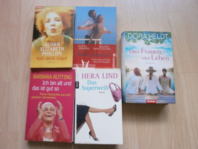  5 Bücher Romane / Ahoi Amore /Küss mich,Engel / Ich bin alt.../ Das Superweib..