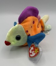 Ty Beanie Babies  Lips  the Tropical Rainbow Fish 1999 MWMT  Tag Protector