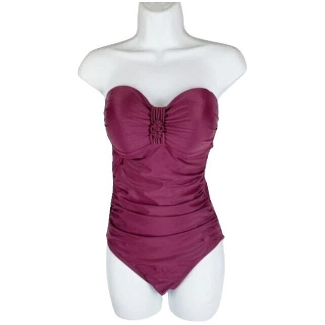 Traje de Baño sólido de nylon Merona para De mujer