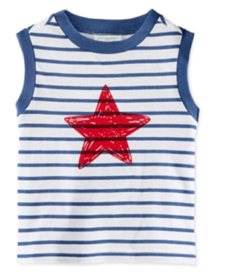 First Impressions Size 18 Months Baby Boys' Star & Stripes Tank