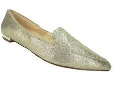 Nine West Women's Abay Pointed-Toe Flats Gold Metallic Size 9 M