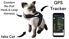 Cat GPS Tracker Locator Vest with Integrated 4G GPS Tracker - Small Breeds