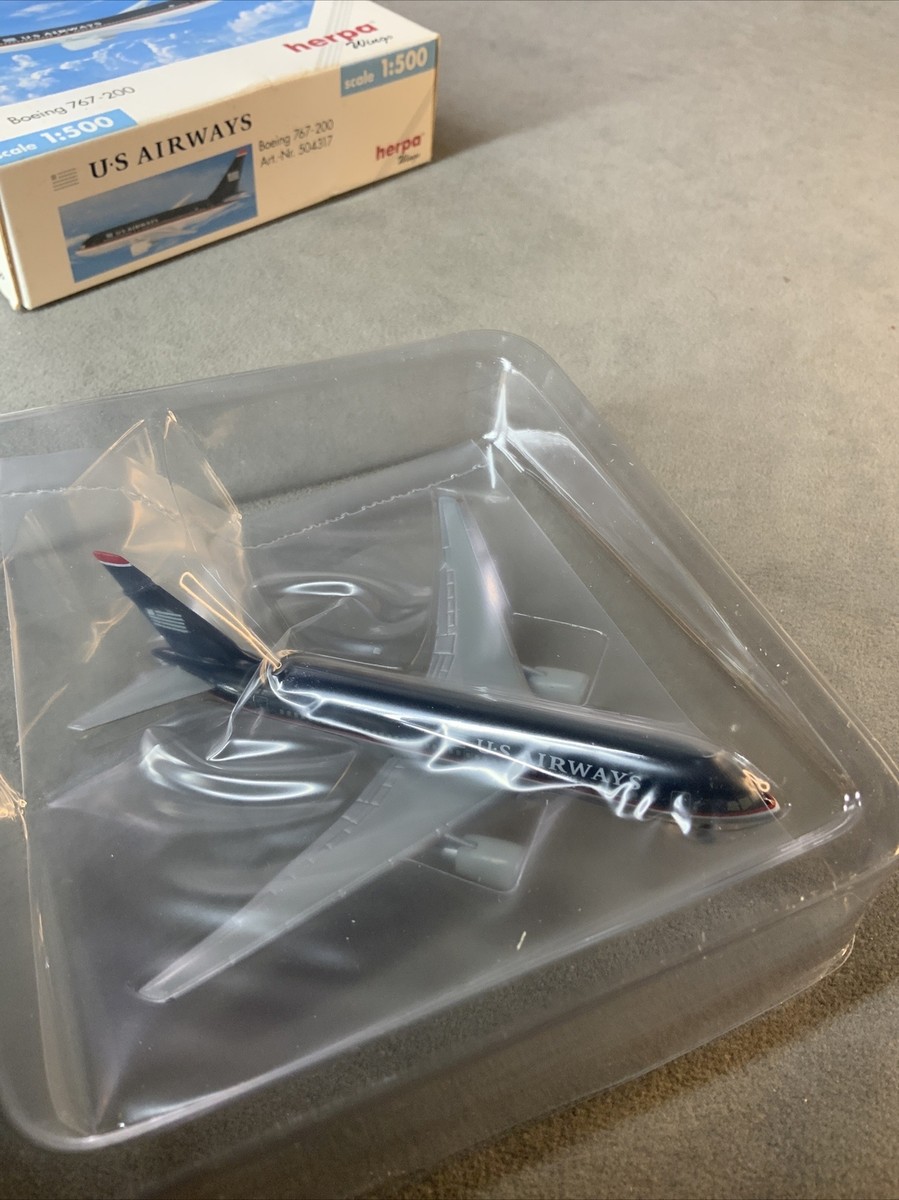 Herpa 1:500 US Airways 767-200 - 504317 Vintage | eBay