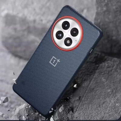 Original OnePlus 13 Carbon Bumper Wood Karbon Sandstone Black Phone Case Cover