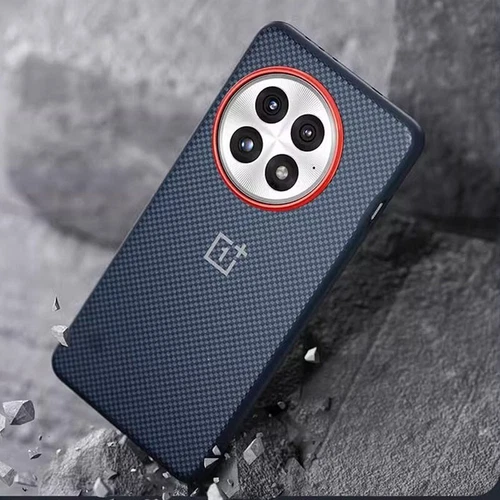 Original OnePlus 13 Carbon Bumper Wood Karbon Sandstone Black Phone Case Cover