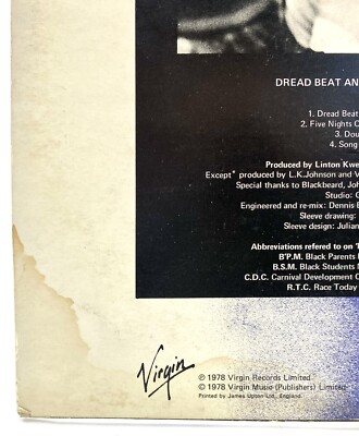 ポエットアンドザルーツ ドレッドビートアンブラッド LP レゲエ y157 POET & THE ROOTS DREAD BEAT BLOOD 1978 LP VG+ Vinyl Record UK
