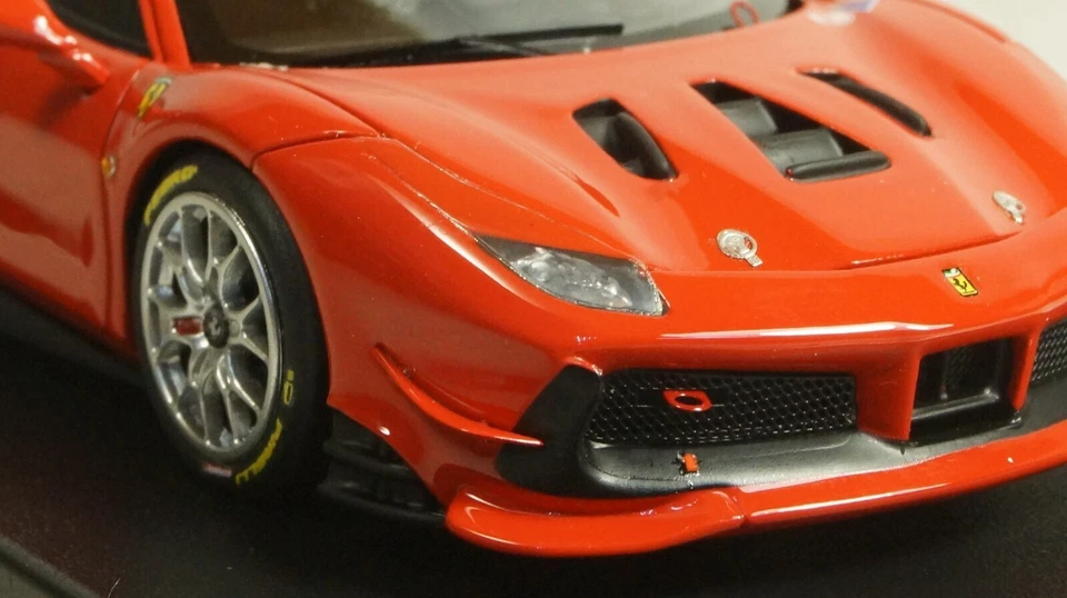 FERRARI 488 CHALLENGE 2017 ROSSO SCUDERIA LOOKSMART LS476C 1:43 RED ROT ROUGE - Photo 4/4