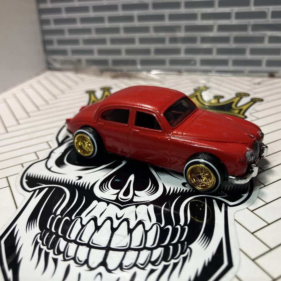 -🔥Jaguar Mk1 Desde cero BAJADO, labio graso rayado DAYTONS ROJO INT Foto 4 de 4