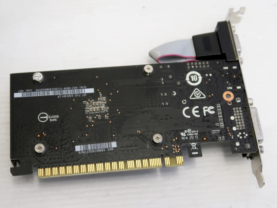 GeForce GT 710, 2GB GDDR3, PCI-E, DVI, HDMI, MSI GT710 2GD3H_LP - WORKING - Image 3 of 4