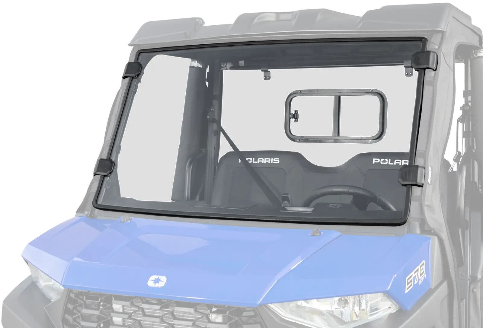 Polaris Ranger Mid Size 500 Front Windshield Scratch Resistant 2015-2022