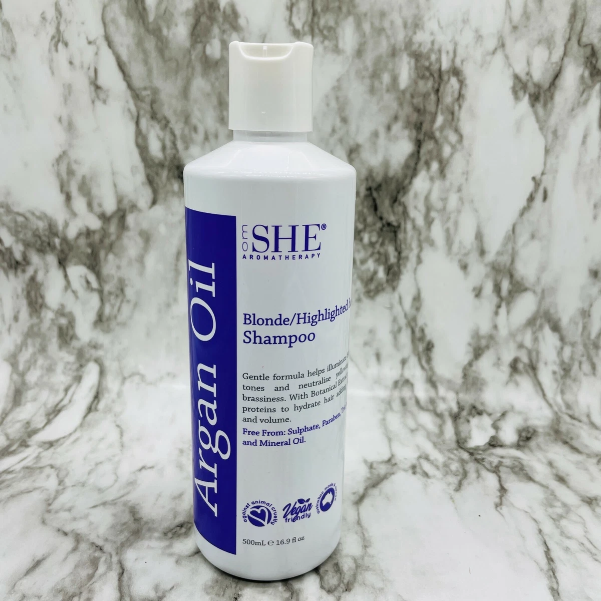 Om She Aromatherapy Argan Oil Shampoo for Blonde & Highlighted Hair 16.9 oz  | eBay