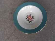 International China Co Empire Green SERVING BOWL   9" x 2 1/2"