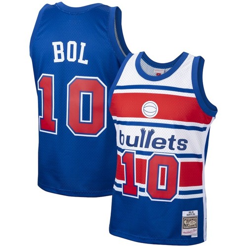 Manute Bol Washington Bullets Mitchell Ness Navy Hardwood Classic NBA Jersey - Bild 1 von 3