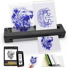 Wireless Tattoo Stencil Printer, Portable Bluetooth Thermal Tattoo Printer wi...