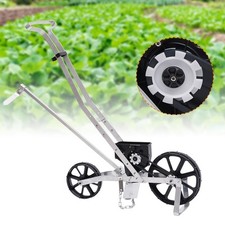 Outdoor Precision Garden Seeder Farms Durable Aluminum Manual Seed Planter 