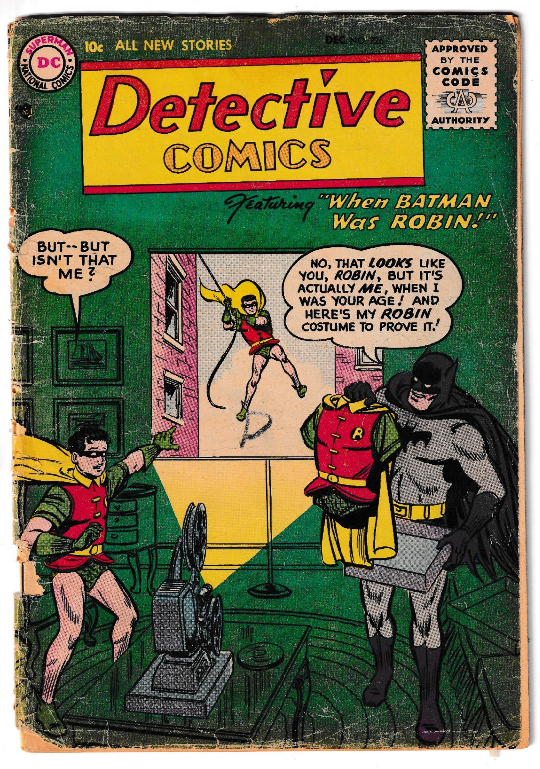 DETECTIVE COMICS #226 - 1955 Golden Age Batman - Martian Manhunter origin pt 2