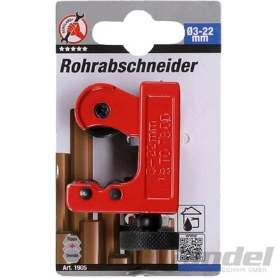 BGS DO IT YOURSELF KRAFTMANN ROHR-ABSCHNEIDER SCHNEIDER TENNEN BREMSLEITUNG KUPFER ALU Ø 3-22mm