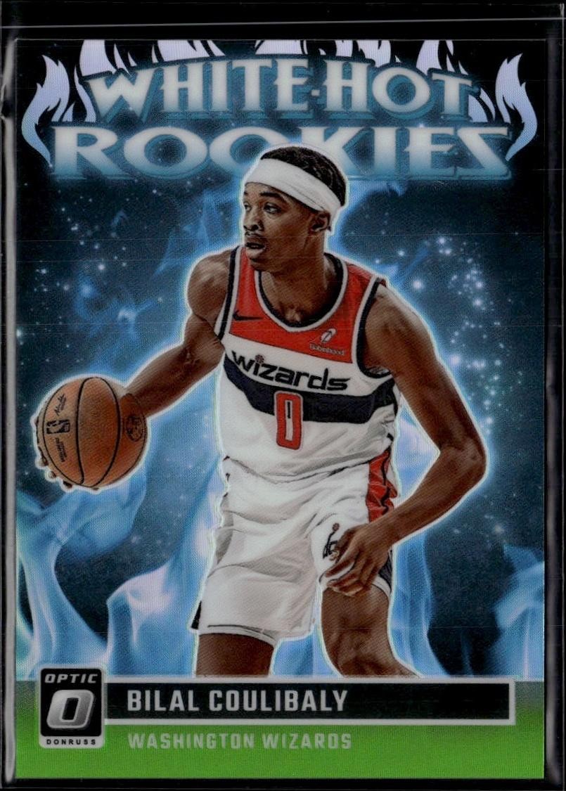 2023-24 Donruss Optic #4 Bilal Coulibaly White Hot Rookies Lime Green #/149