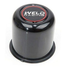P605-5083B Wheel Center Cap, 3.160 in OD, Push Through, Aluminum, Black