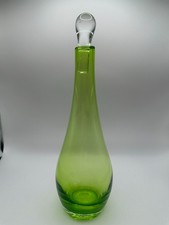  625 Green Decanter w/ Clear Stopper