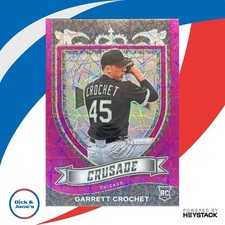 2021 Chronicles Garrett Crochet Crusade Purple Velocity #1 RC Chicago White Sox
