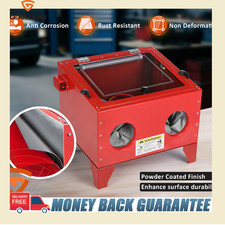 90L Sand Blaster /Cabinet Bench Top /Blast Cabinet/  LED Light Grit Cabinet Bead
