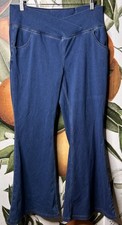 Halara XL Petite Pull on Wide Leg Soft Denim Jeans Pants Cotton Blend