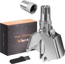 Manual Nose Hair Trimmer Clipper Stainless Steel Grooming Tool for Men 1 Pc