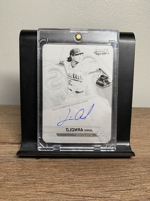 2025 Bowman's Best Jamie Arnold Black Printing Plate 1/1 Auto #B25-JA Athletics