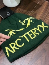 Arc'teryx Bird Word Toque Beanie - Green Wool Knit Winter Cold Ski Hat NWT