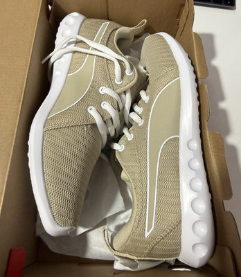 Puma Carson 2 Size 7UK Women's Beige/White Soft Foam Training Gym 190038-09