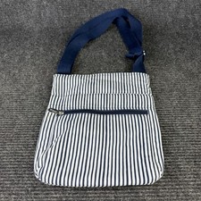 Thirty One Navy White Striped Bag Womens Shoulder Bag Cross Body