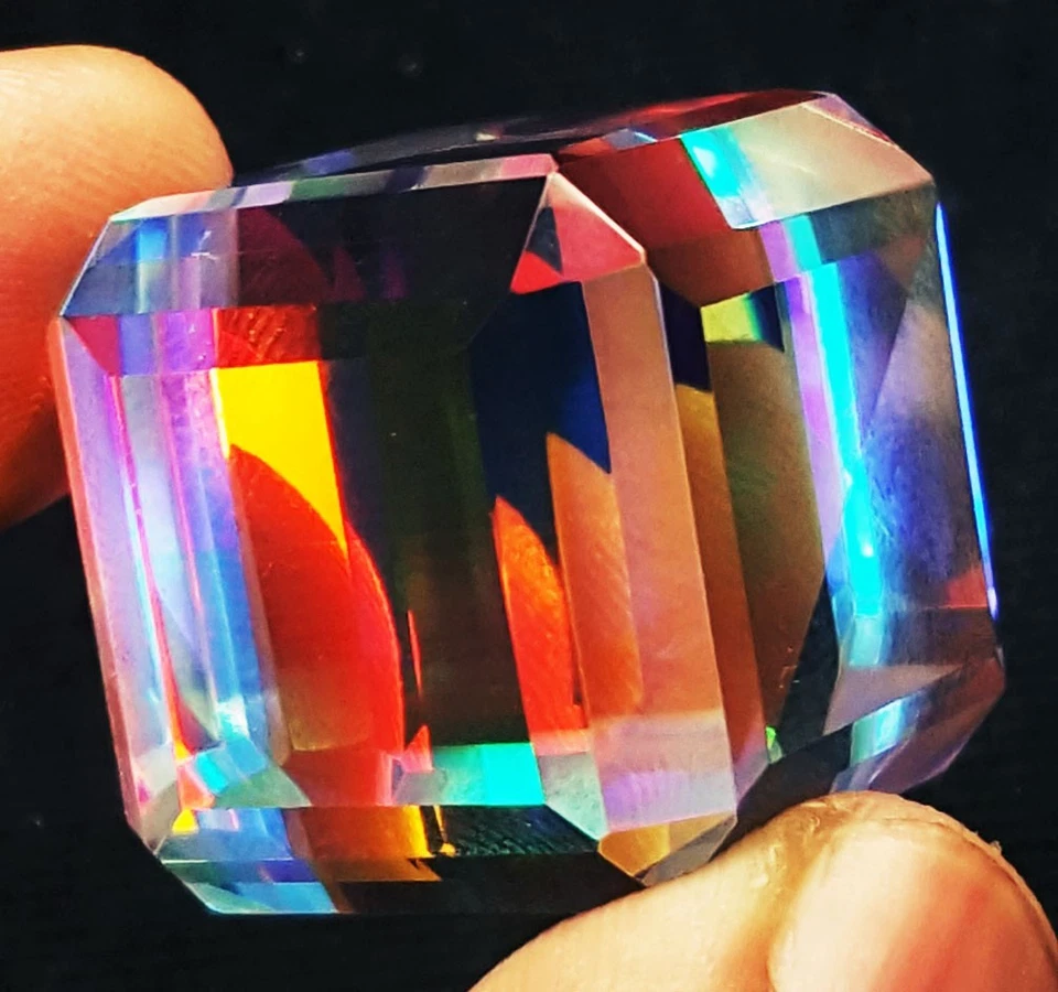 100 To 105 Ct Mystic Quartz In Rainbow Color Cube Loose Gemstone Certified - Image 4 of 4