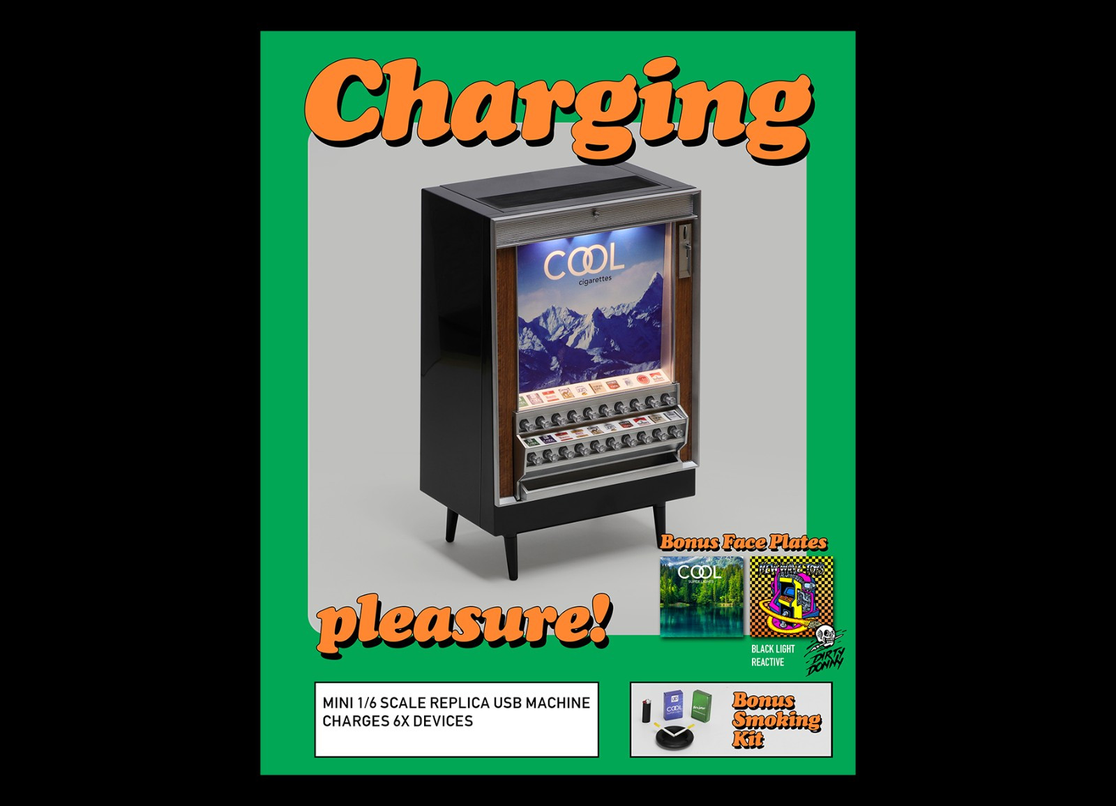 *NEW IN BOX* Cigarette Machine USB Charger 1/6 Scale by New Wave Toys