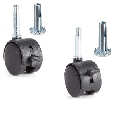 2 Pack Lock Swivel Caster Replacement Parts for Weber Gas Grill Stem Casters-...