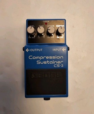 Boss Compression Sustainer CS-3 Guitar Effects Foot Pedal Pre-owned