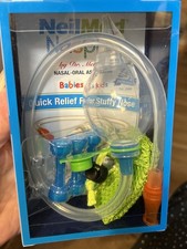 NeilMed Naspira Babies  Kids Nasal Oral Aspirator w/ 7 Filters  Net Travel Bag