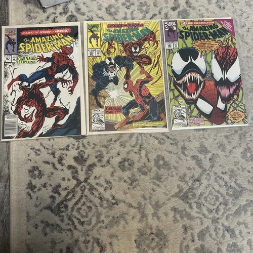 Marvel Comics the Amazing Spider-Man Carnage Trilogy #361-363 Complete Set