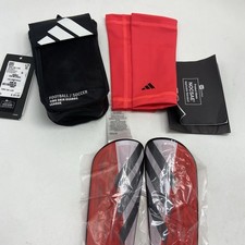 adidas Tiro League Shin Guard Junior Size S 120-140cm Red/White JE3927
