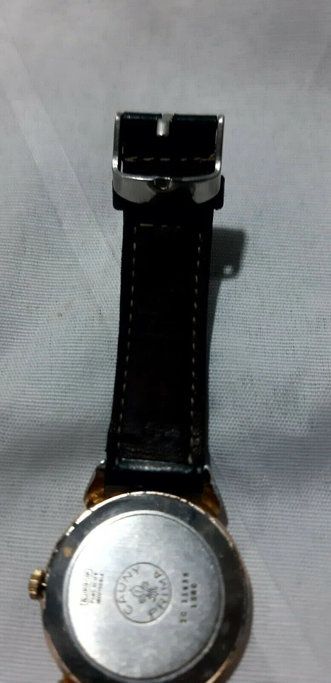 Reloj suizo Cauny Prima 39 mm excl. Tacos Crown oversize guilloche garra de cangrejo Foto 4 de 4