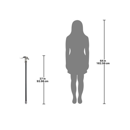 Bastón gótico dragón de Dunsmere ébano y cromo cuello recto - Imagen 5 de 5