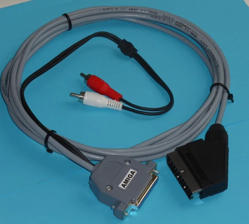 AMIGA RGB SCART AUDIO-VIDEO KABEL 1 Meter. 