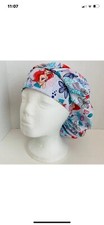 women surgical cap; cord lock,bouffant style - Disney Ariel
