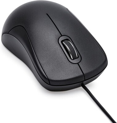 Wseasonlc 3-Button USB Wired Mouse - Standard, Black, For Precise Control