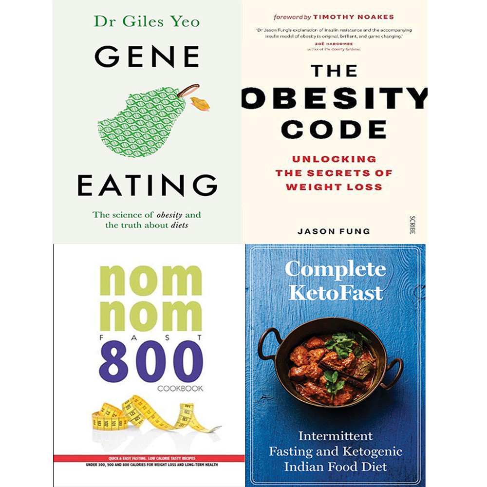 Complete Keto Fast Gene Eating Obesity Code 4 Books Collection set Pack NEW