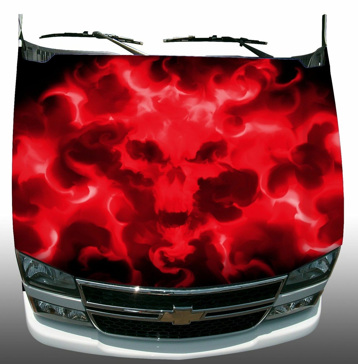 Wicked Flames Screaming Skull Fangs Grunge Tattoo Design Tribal Side Door Bed Pickup Vehicle Truck Car Vinyl Graphic Sticker Decal DS / PS Wicked Flames Screaming Skull Fangs Grunge Tattoo Design Tribal Side Door Bed Pickup Vehicle Truck Car Vinyl Graphic Sticker Decal DS / PS