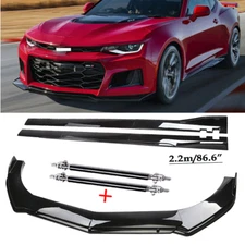 For Chevrolet Camaro LT SS RS Front Bumper Lip Spoiler Chin Splitter Body Kits